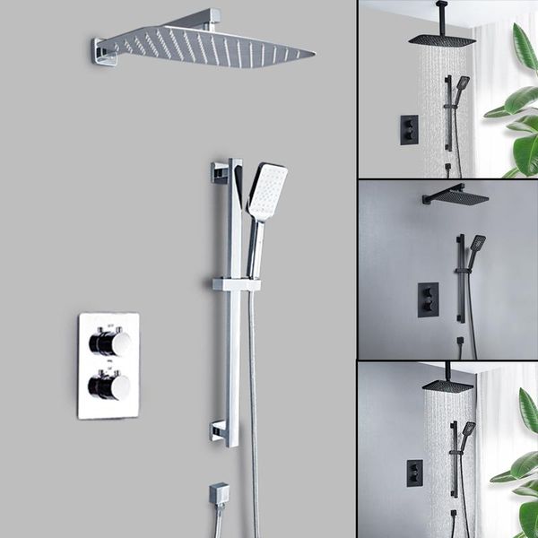 bathroom shower sets thermostatic rainfall wall mounted concealed sliding bar set with hand head arm outlet chrome mablack 2 way
bathroom shower sets thermostatic rainfall wall mounted concealed sliding bar set with hand head arm outlet chrome mablack 2 way