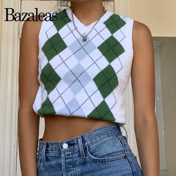 autumn v neck plaid pull femme vest fashion tartan green white women 2021 tank sweater vintage knitted camis women's sweaters, White;black
autumn v neck plaid pull femme vest fashion tartan green white women 2021 tank sweater vintage knitted camis women's sweaters, White;black