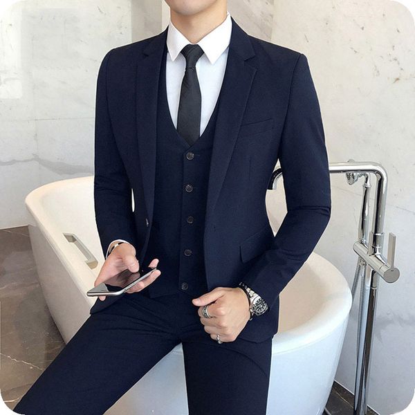 men's suits & blazers vintage navy blue wedding men classic man blazer slim fit groom tuxedos custom made costume homme 3piece jac, White;black
men's suits & blazers vintage navy blue wedding men classic man blazer slim fit groom tuxedos custom made costume homme 3piece jac, White;black