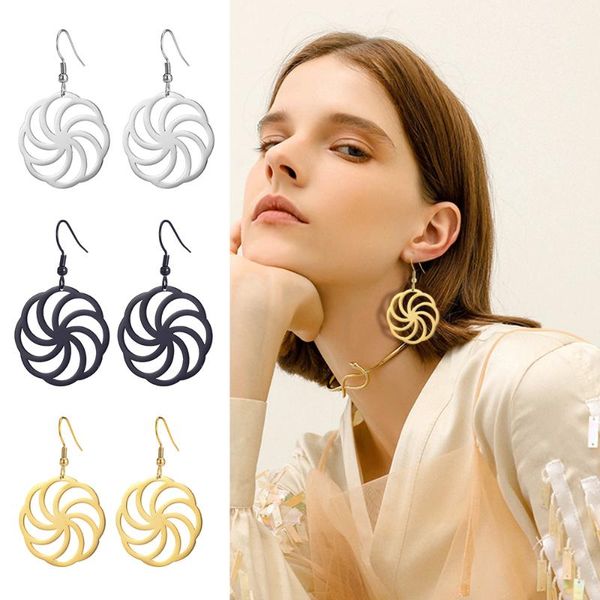 dangle & chandelier skyrim stainless steel spiral geometry smooth round circle drop earrings for women punk black golden earring jewelry who, Silver
dangle & chandelier skyrim stainless steel spiral geometry smooth round circle drop earrings for women punk black golden earring jewelry who, Silver