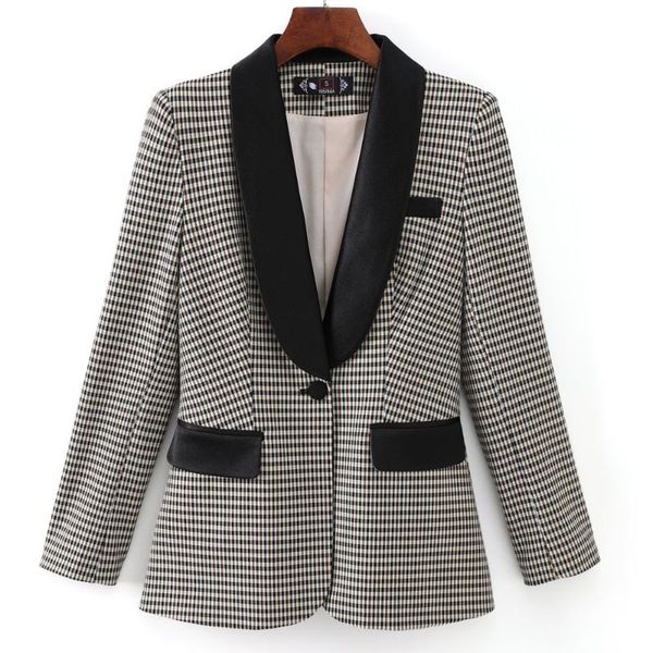 women's suits & blazers women lattice suit net red small coat female 2021 autumn loose casual blazer set ladies, White;black
women's suits & blazers women lattice suit net red small coat female 2021 autumn loose casual blazer set ladies, White;black