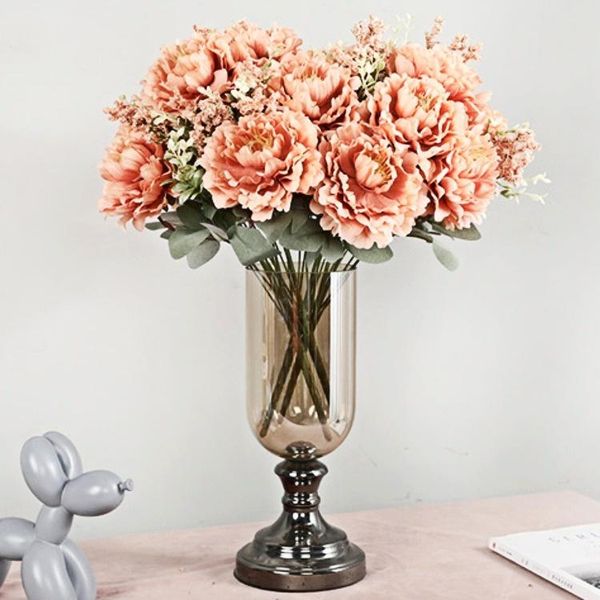decorative flowers & wreaths 45cm simulation 10 heads, peony bouquets,high-quality fake flowers,home wedding decoration green plants, silk f
decorative flowers & wreaths 45cm simulation 10 heads, peony bouquets,high-quality fake flowers,home wedding decoration green plants, silk f
