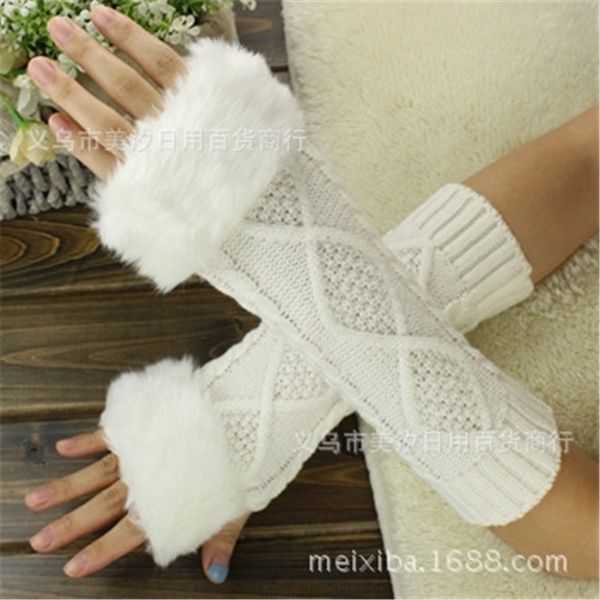 qmqm korean autumn winter mid long imitation rabbit and gloves fur mouth gloves for driving and riding mittens twist knitted arm cover, Blue;gray
qmqm korean autumn winter mid long imitation rabbit and gloves fur mouth gloves for driving and riding mittens twist knitted arm cover, Blue;gray