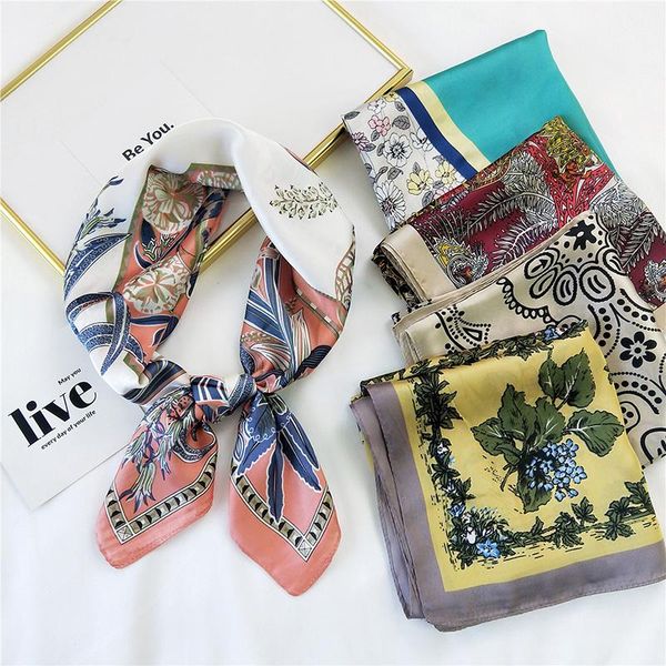 scarves 70*70cm fashion silk imitation satin hair scarf women printed handkerchief ladies square head bandana small neck muffler hijab, Blue;gray
scarves 70*70cm fashion silk imitation satin hair scarf women printed handkerchief ladies square head bandana small neck muffler hijab, Blue;gray