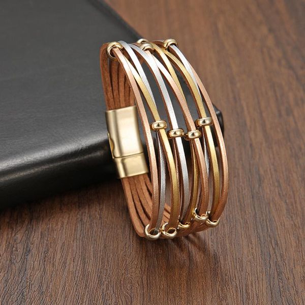 charm bracelets champagne genuine leather golde for women boho multilayer metal resin beads wrap fashion jewelry, Golden;silver
charm bracelets champagne genuine leather golde for women boho multilayer metal resin beads wrap fashion jewelry, Golden;silver