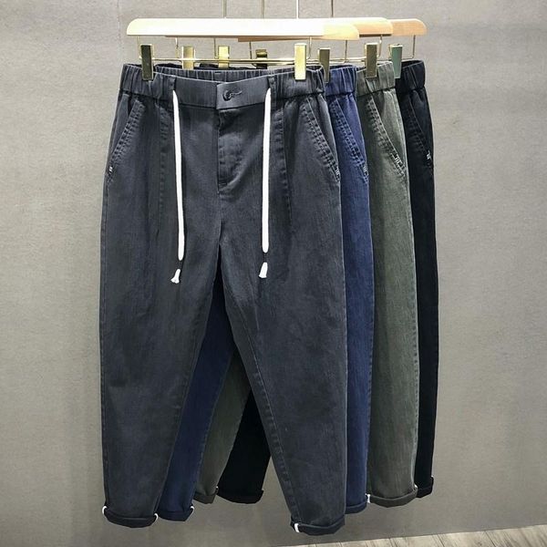men's jeans spring autumn harem straight loose harlan pants elastic waist casual plus size 5xl men trousers, Blue
men's jeans spring autumn harem straight loose harlan pants elastic waist casual plus size 5xl men trousers, Blue
