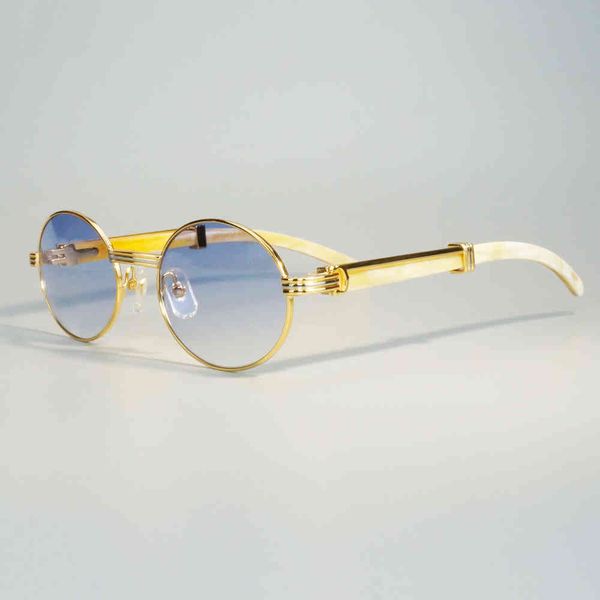 men designer sunglasses oval trendy women's sunglass clear white horn eyewear retro round transparent gafas sol, White;black
men designer sunglasses oval trendy women's sunglass clear white horn eyewear retro round transparent gafas sol, White;black