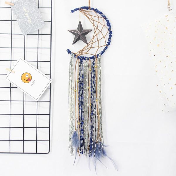 moon star tassel dream catchers metal ring pendant handmade nordic wind chimes home styling dreamcatcher ornament decorative objects & figur
moon star tassel dream catchers metal ring pendant handmade nordic wind chimes home styling dreamcatcher ornament decorative objects & figur