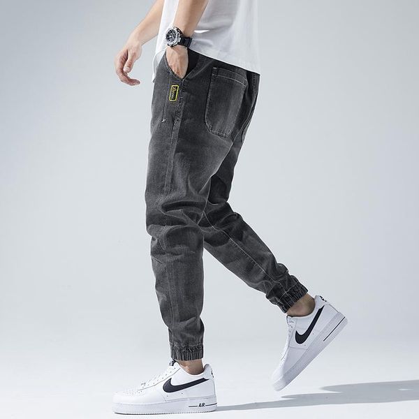 men's spring autumn high-end slim solid color printed casual pants fashionable 80% cotton elastic waist lace-up jeans, Blue
men's spring autumn high-end slim solid color printed casual pants fashionable 80% cotton elastic waist lace-up jeans, Blue