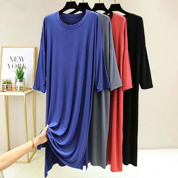 cotton nightgown nightdress modal womens sleepwears loose sleep wear 3 4 sleeve casual ladies three quarter nightwear sleepshirts spring aut, Black;red
cotton nightgown nightdress modal womens sleepwears loose sleep wear 3 4 sleeve casual ladies three quarter nightwear sleepshirts spring aut, Black;red