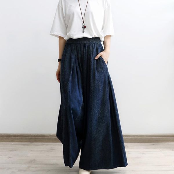 women's pants & capris blue casual wide leg long women loose trousers denim jeans elastic waist with pockets ripped, Black;white
women's pants & capris blue casual wide leg long women loose trousers denim jeans elastic waist with pockets ripped, Black;white