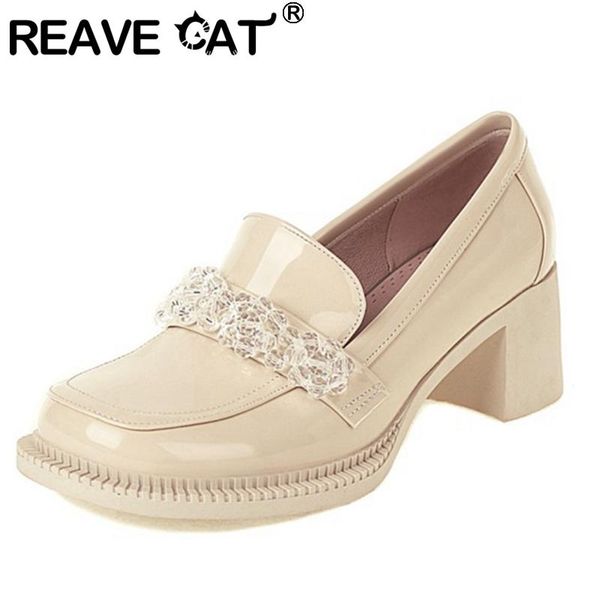 dress shoes reave cat 2021 retro pumps lacquer lofers beading round toe slip on 6cm chunky heel big size 33-43 black white beige a4356
dress shoes reave cat 2021 retro pumps lacquer lofers beading round toe slip on 6cm chunky heel big size 33-43 black white beige a4356