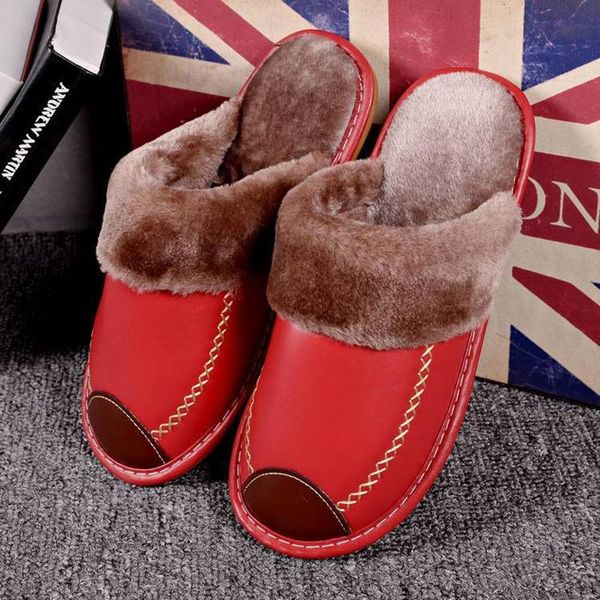 women slippers pink winter pu leather warm indoor slipper waterproof home house shoes unisex, Black
women slippers pink winter pu leather warm indoor slipper waterproof home house shoes unisex, Black
