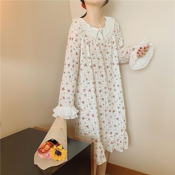cotton linen floral print nightgowns womens sleepwears ruffles loose midi dress homewear soft home clothes cute nightdress 3 color y262, Black;red
cotton linen floral print nightgowns womens sleepwears ruffles loose midi dress homewear soft home clothes cute nightdress 3 color y262, Black;red