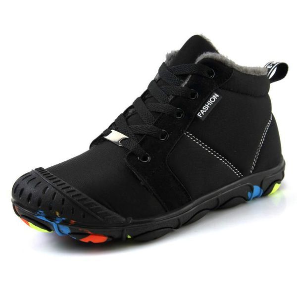 children boots for boys ankle snow boot girls warm cotton shoes rubber non-slip waterproof cloth plush kids, Black;grey
children boots for boys ankle snow boot girls warm cotton shoes rubber non-slip waterproof cloth plush kids, Black;grey