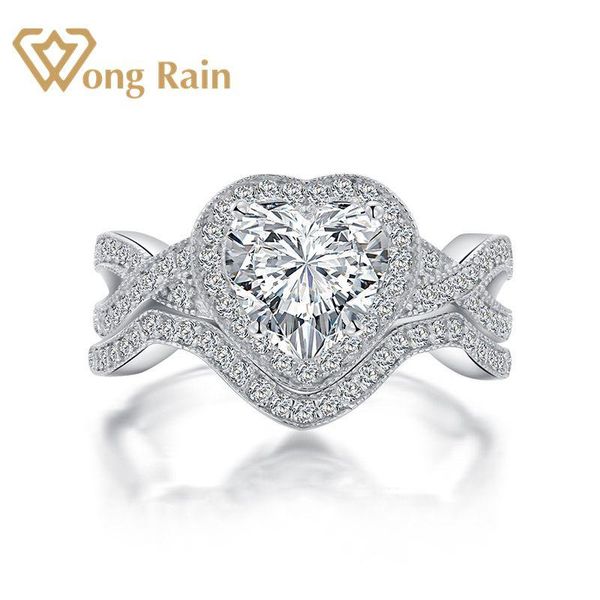 cluster rings wong rain luxury 100% 925 sterling silver heart cut created moissanite gemstone diamonds ring sets fine jewelry gift wholesale, Golden;silver
cluster rings wong rain luxury 100% 925 sterling silver heart cut created moissanite gemstone diamonds ring sets fine jewelry gift wholesale, Golden;silver