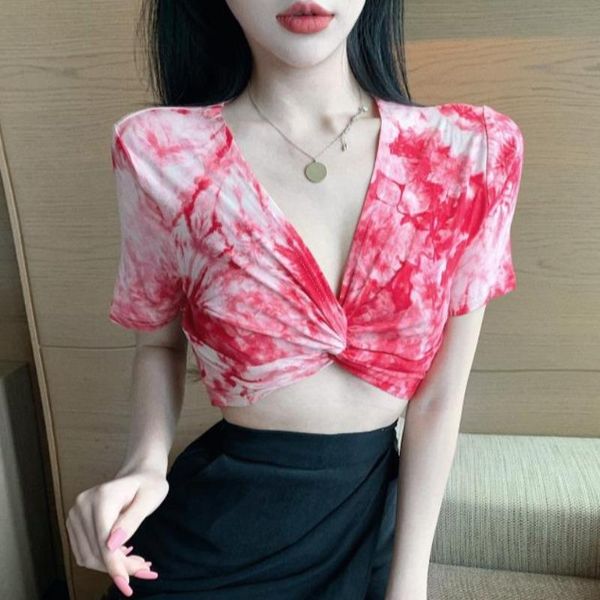 women's t-shirt v-neck low-cut print ladies fashion brand clothing crop club t shirts woman summer style slim tees, White
women's t-shirt v-neck low-cut print ladies fashion brand clothing crop club t shirts woman summer style slim tees, White