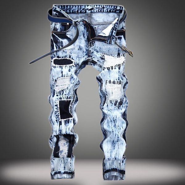 men's jeans men's skinny ripped blue denim fashion men pencil pants slim straight hole trousers
men's jeans men's skinny ripped blue denim fashion men pencil pants slim straight hole trousers