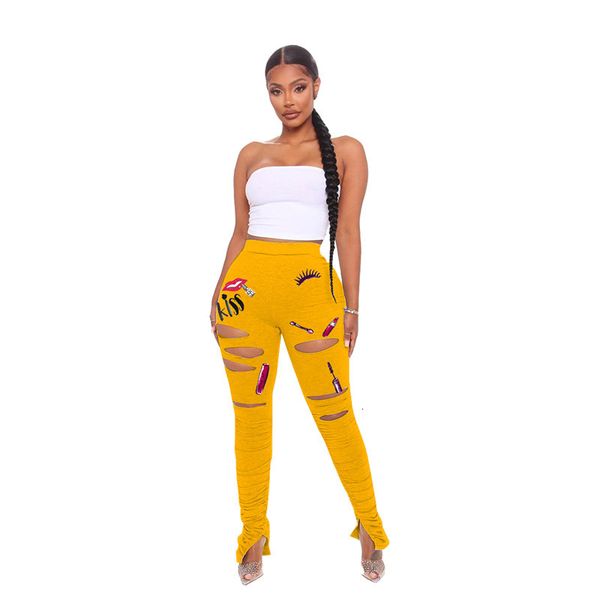 women's & fashion printed pants slim hole elastic waist capris split stacked womens designers clothing, Black;white
women's & fashion printed pants slim hole elastic waist capris split stacked womens designers clothing, Black;white