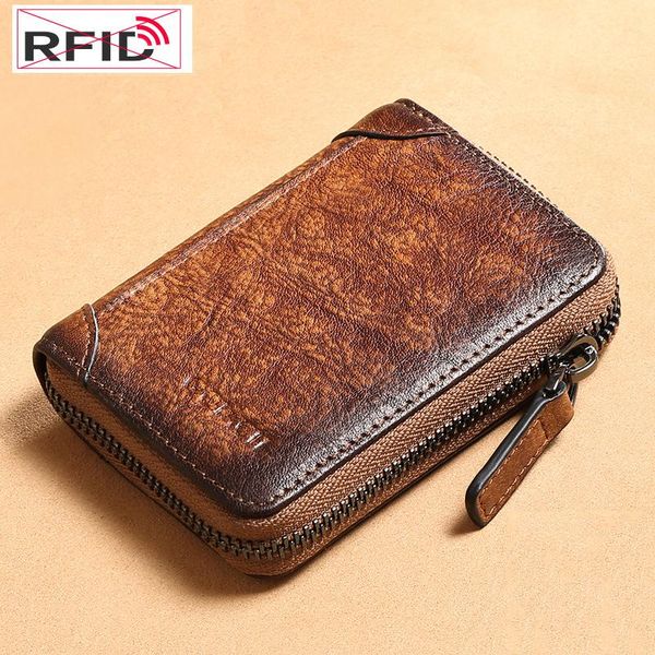 card holders rfid genuine leather wallet vintage tan change purse for female wallets with woman, Brown;gray
card holders rfid genuine leather wallet vintage tan change purse for female wallets with woman, Brown;gray