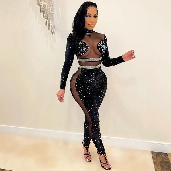 women's jumpsuits & rompers beautiful sheer mesh iridescent rhinestones romper chic women velvet workout overalls club wear ou, Black;white
women's jumpsuits & rompers beautiful sheer mesh iridescent rhinestones romper chic women velvet workout overalls club wear ou, Black;white
