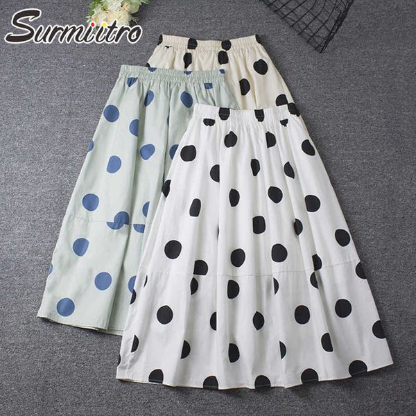 surmiitro fashion summer midi long skirt women korean style white dots mid-length high waist a line skirt female 210712, Black
surmiitro fashion summer midi long skirt women korean style white dots mid-length high waist a line skirt female 210712, Black