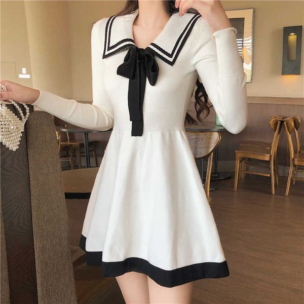 women spring and autumn dress bow knitted temperament mini a-line sweet long sleeve 210601, Black;gray
women spring and autumn dress bow knitted temperament mini a-line sweet long sleeve 210601, Black;gray