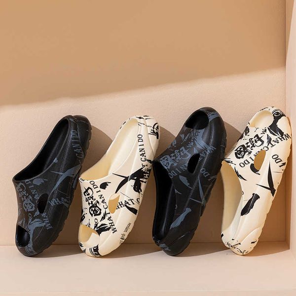 guochao trampling on excrement women's thick bottom household bathroom in summer dairy couple's home men's cool slippers wear, Black
guochao trampling on excrement women's thick bottom household bathroom in summer dairy couple's home men's cool slippers wear, Black