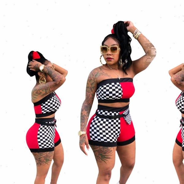 short women rompers jumpsuit summer stylish two piece plaid patchwork shorts feminino lm982, Black;white
short women rompers jumpsuit summer stylish two piece plaid patchwork shorts feminino lm982, Black;white