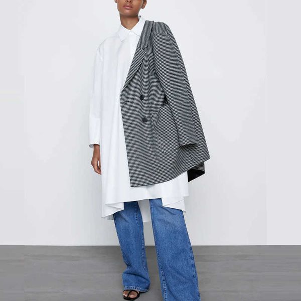 za oversized long asymmetric shirt women chic hidden in-seam side pockets loose white large size casual shirts 210602
za oversized long asymmetric shirt women chic hidden in-seam side pockets loose white large size casual shirts 210602