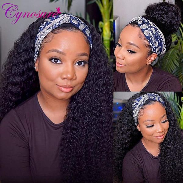 hair bulks cynosure women's headband human glueless brazilian kinky curly for women full machine made, Black
hair bulks cynosure women's headband human glueless brazilian kinky curly for women full machine made, Black