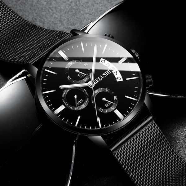 wristwatches fashion casual mesh band quartz mens watches waterproof chronograph date luminous sprot clock relogio masculin, Slivery;brown
wristwatches fashion casual mesh band quartz mens watches waterproof chronograph date luminous sprot clock relogio masculin, Slivery;brown