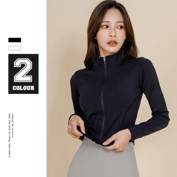 2021 autumn winter new sports short cardigan jacket women's gym running yoga suit long sleeve top, Gray
2021 autumn winter new sports short cardigan jacket women's gym running yoga suit long sleeve top, Gray