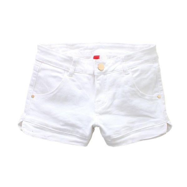 women's shorts summer low waist washed denim women white streetwear mini slim elastic short jeans, White;black
women's shorts summer low waist washed denim women white streetwear mini slim elastic short jeans, White;black