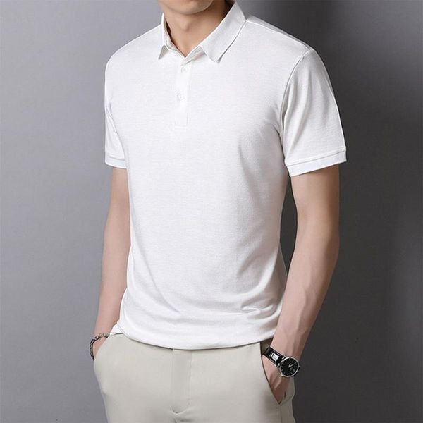 men's polos brand summer classic pure color casual short sleeve 100% cotton -shirt men soft cool clothing, White;black
men's polos brand summer classic pure color casual short sleeve 100% cotton -shirt men soft cool clothing, White;black