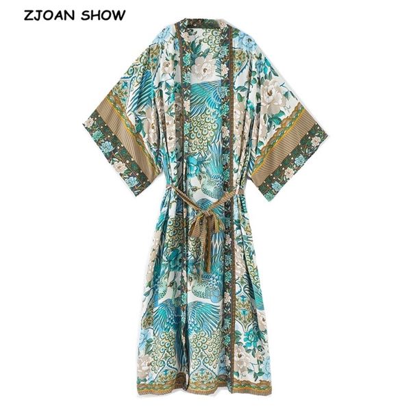 bohemian v neck peacock flower print long kimono shirt ethnic lacing up with sashes long boho cardigan tie bow blouse 210401, White
bohemian v neck peacock flower print long kimono shirt ethnic lacing up with sashes long boho cardigan tie bow blouse 210401, White