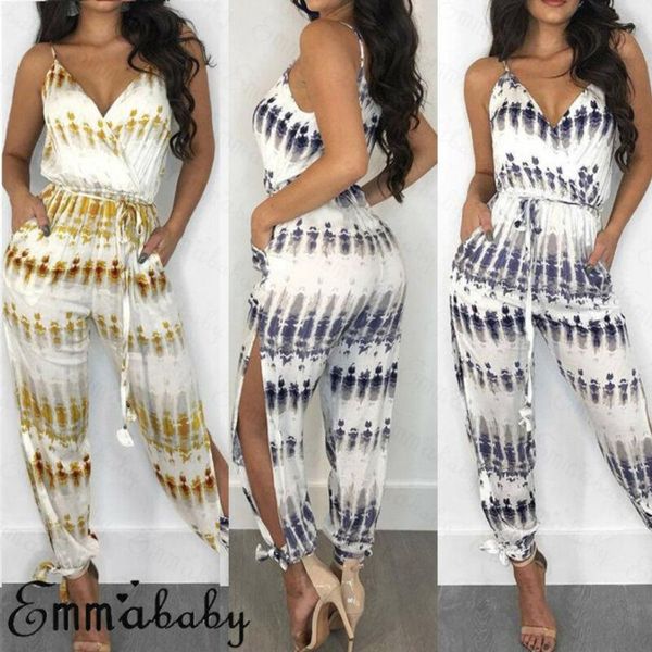women's jumpsuits & rompers casual loose women clubwear playsuit sleeveless v neck female high waist split jumpsuit long trousers, Black;white
women's jumpsuits & rompers casual loose women clubwear playsuit sleeveless v neck female high waist split jumpsuit long trousers, Black;white