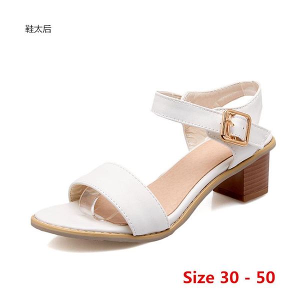 dress shoes sandalas women summer low high heels fashion dancing heel sandals party small big size 30 - 50, Black
dress shoes sandalas women summer low high heels fashion dancing heel sandals party small big size 30 - 50, Black