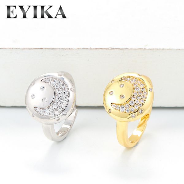 micro zircon smile creative personality crescent inlaid diamond ring student friend gift, Silver
micro zircon smile creative personality crescent inlaid diamond ring student friend gift, Silver