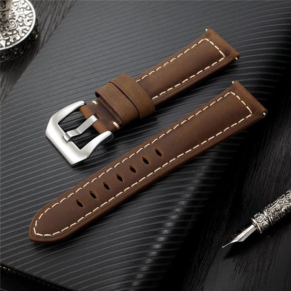 watch bands handmade vintage leather watchband wrist band 20mm 22mm 24mm 26m bracelet for men luxury straps, Black;brown
watch bands handmade vintage leather watchband wrist band 20mm 22mm 24mm 26m bracelet for men luxury straps, Black;brown