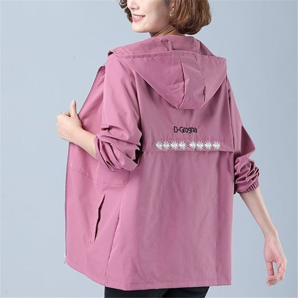 women's jackets autumn thin windbreaker korean large loose hooded coat casual female embroidery outwear women plus size 5xl 127 9npv, Black;brown
women's jackets autumn thin windbreaker korean large loose hooded coat casual female embroidery outwear women plus size 5xl 127 9npv, Black;brown