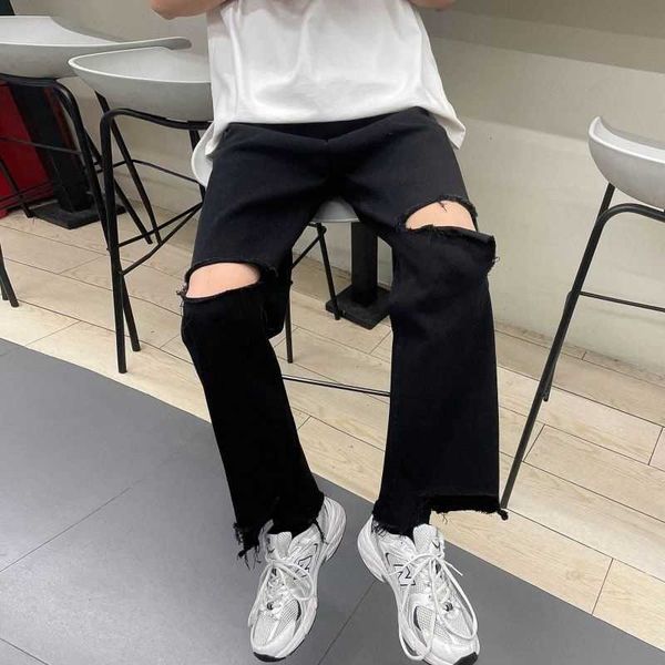 hiphop straight jeans high street big hole washed denim trousers summer trendy men's casual frayed beggar wide leg pants loose x0621, Blue
hiphop straight jeans high street big hole washed denim trousers summer trendy men's casual frayed beggar wide leg pants loose x0621, Blue