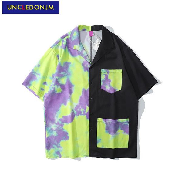 men's casual shirts uncledonjm colour block streetwear hip hop men shirt 2021 high street vintage oversized button up 12 colours, White;black
men's casual shirts uncledonjm colour block streetwear hip hop men shirt 2021 high street vintage oversized button up 12 colours, White;black