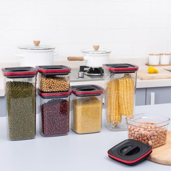 storage bottles & jars kitchen container vacuum transparent sealed box with lid organizer case plastic for rice
storage bottles & jars kitchen container vacuum transparent sealed box with lid organizer case plastic for rice