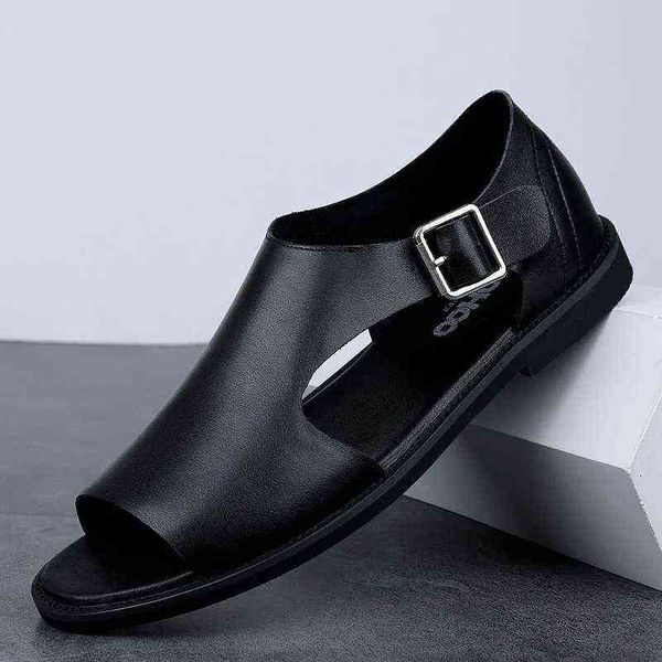 sandals men's new comfortable soft leather with sole antiskid and odor proof casual 220302, Black
sandals men's new comfortable soft leather with sole antiskid and odor proof casual 220302, Black