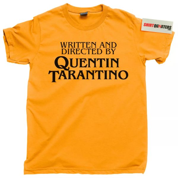 written and directed by quentin tarantino pulp fiction movie fan tee t shirt, White;black
written and directed by quentin tarantino pulp fiction movie fan tee t shirt, White;black