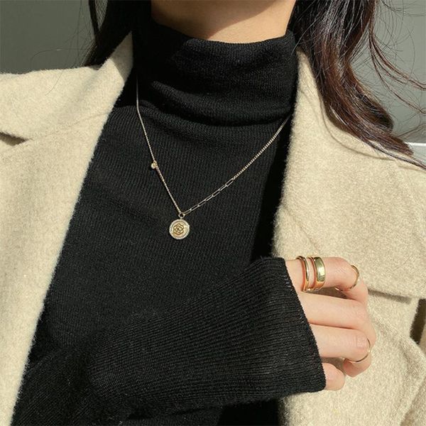 pendant necklaces fashion and simple temperament camellia clavicle necklace female tide ins style decorative chain ladies, Silver
pendant necklaces fashion and simple temperament camellia clavicle necklace female tide ins style decorative chain ladies, Silver