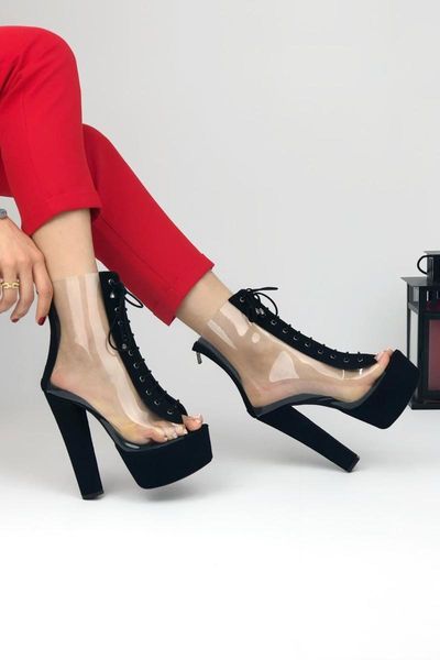 dress shoes londy high heels platform transparent season modern design heel women's fashion, Black
dress shoes londy high heels platform transparent season modern design heel women's fashion, Black