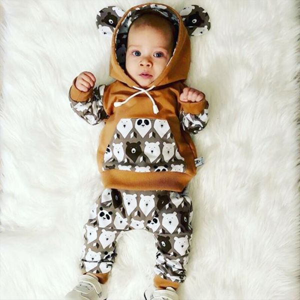 newborn baby boy girl clothes autumn cartoon bear printed hooded long sleeve pants 2pcs outfits clothing, White
newborn baby boy girl clothes autumn cartoon bear printed hooded long sleeve pants 2pcs outfits clothing, White