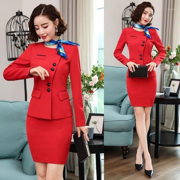 two piece dress izicfly spring fall style office elegant airline stewardess ladies suits formal set skirt and blazer business women work wea, White
two piece dress izicfly spring fall style office elegant airline stewardess ladies suits formal set skirt and blazer business women work wea, White